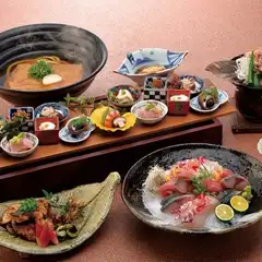 一番人気♪【おうどんの会席】細うどん/前菜/季節の逸品/季節の揚げ物/お好きなおうどん等6品4,300円